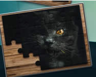 Halloween puzzle kutyás macskás HTML5 játék