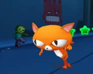Angry cat run zombies alley kutyás macskás HTML5 játék