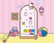 Hello Kitty pinball kutyás macskás HTML5 játék