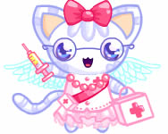 Nurse kitten chan dress up
